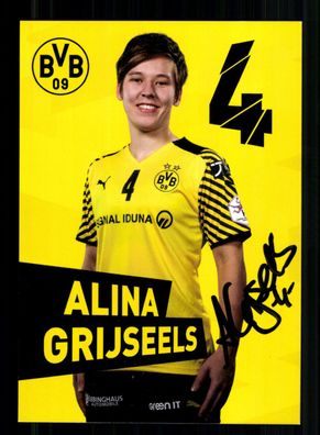 Alina Grijseels Autogrammkarte Borussia Dortmund 2021-22 Handball + A 237742