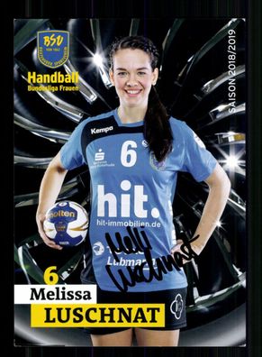 Melissa Luschnat Autogrammkarte Buxtehuder SV 2018-19 Handball + A 237816