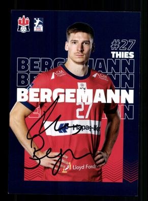 Thies Bergemann Sport Verein Hamburg Autogrammkarte Handball + A 237866