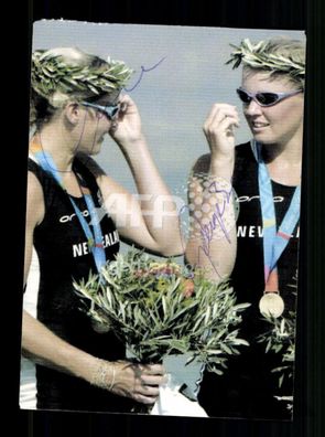 Georgina und Caroline Evers Swindell Original Sign Rudern / Olympia + A 237967