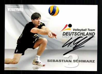 Sebastian Schwarz Volleyball Nationalmannschaft Original Signiert + A 238509