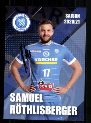 Samuel Röthlisberger Autogrammkarte TV Bittenfeld 2020-21 Handball + A 237778