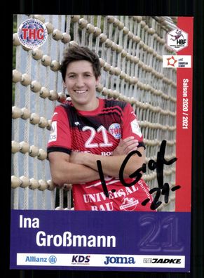 Ina Großmann Autogrammkarte Thüringer HC 2020-2021 Handball + A 237798