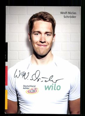 Wolf Niclas Schröder Original Signiert Rudern / Olympia + A 237912