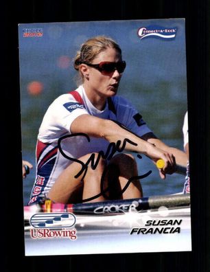 Susan Francia Autogrammkarte Original Sign Rudern / Olympia + A 237948