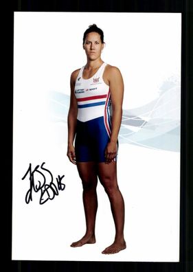Jessica Eddie Foto Original Sign Rudern / Olympia + A 237963
