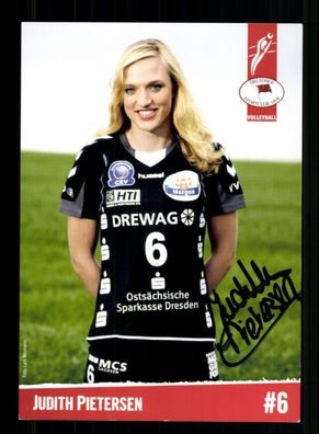 Judith Pietersen Dresdner Sportclub Original Signiert Volleyball + A 238295