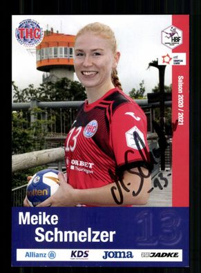 Meike Schmelzer Autogrammkarte Thüringer HC 2020-2021 Handball + A 237797