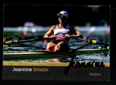 Jeannine Gmelin Autogrammkarte Original Signiert Rudern / Olympia + A 237884