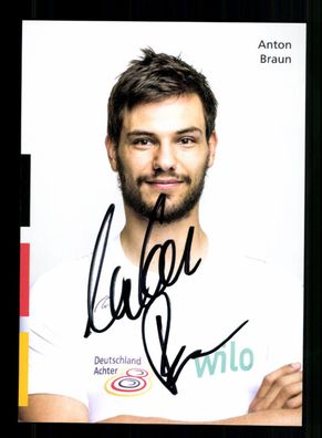 Anton Braun Autogrammkarte Original Signiert Rudern / Olympia + A 237903