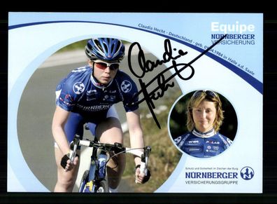 Claudia Hecht Autogrammkarte Original Signiert Radsport + A 237091