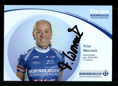 Trixi Worrack Autogrammkarte Original Signiert Radsport + A 237094