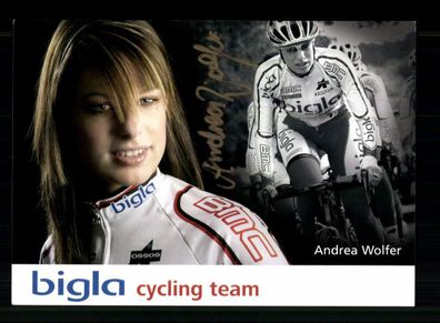 Andrea Wolfer Autogrammkarte Original Signiert Radsport + A 237102