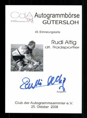 Rudi Altig 1937-2016 Deutscher Radrennfahrer Weltmeister 1959 + A 237037