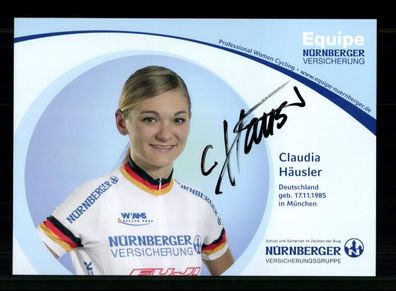 Claudia Häusler Autogrammkarte Original Signiert Radsport + A 237097