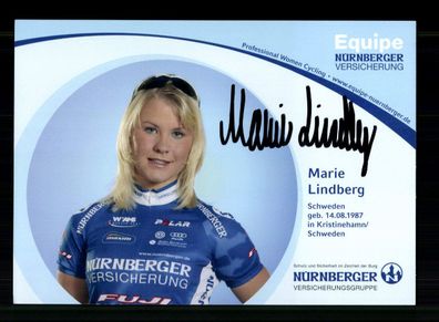 Marie Lindberg Autogrammkarte Original Signiert Radsport + A 237108