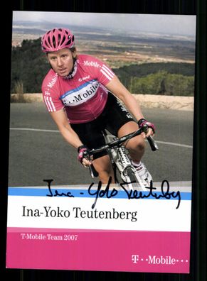 Ina Yoko Teutenberg Autogrammkarte Original Signiert Radsport + A 237152