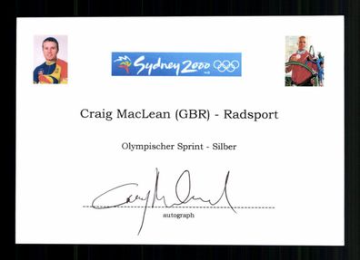 Craig Mac Lean Radsport England 2. Olympia 2000 Original Signiert + A 237026