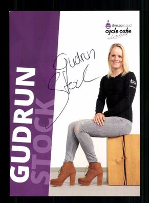 Gudrun Stock Autogrammkarte Original Signiert Radsport + A 237081