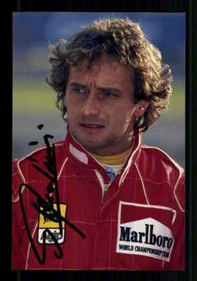 Pierluigi Martini Formel 1 Fahrer 1985-1995 Original Signiert + A 237215