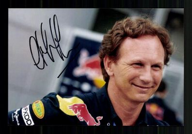 Christian Horner Formel 1 Red Bull Teamchef Original Signiert + A 237226