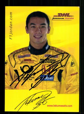 Takuma Sato Formel 1 Fahrer 2002-2008 Original Signiert + A 237246