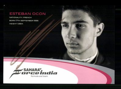 Esteban Ocon Formel 1 Fahrer Autogrammkarte Original Signiert + A 237252