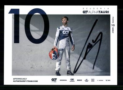 Pierre Gasly Formel 1 Fahrer Autogrammkarte Original Signiert + A 237275