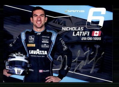 Nicholas Latifi Formel 1 Fahrer 2020-22 Original Signiert + A 237273