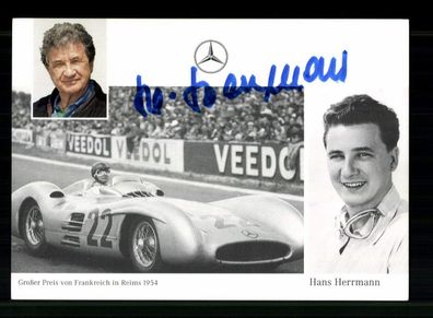 Hans Herrmann Formel 1 Fahrer 1953-1966 Original Signiert + A 237276