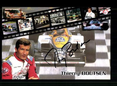 Thierry Boutsen Formel 1 Fahrer 1983-1993 Original Signiert + A 237281