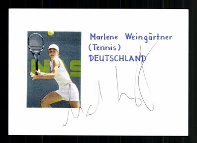 Marlene Weingärtner Original Signiert Tennis + A 237357