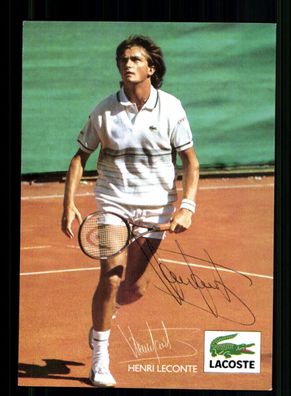 Henri Leconte Autogrammkarte Original Signiert Tennis + A 237550