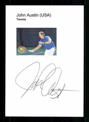 John Austin Autogrammkarte Original Signiert Tennis + A 237564