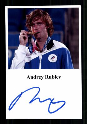 Andrey Rublev Foto Original Signiert Tennis + A 237572