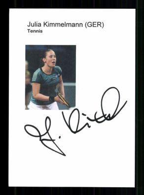 Julia Kimmelmann Original Signiert Tennis + A 237358