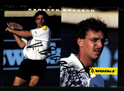 Karsten Braasch Autogrammkarte Original Signiert Tennis + A 237410