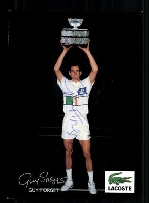 Guy Forget Autogrammkarte Original Signiert Tennis + A 237513