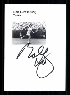 Bob Lutz Autogrammkarte Original Signiert Tennis + A 237563