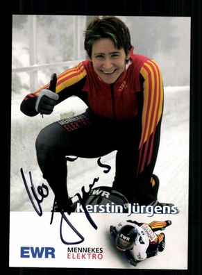 Kerstin Jürgens Skeleton Autogrammkarte Original Signiert + A 238695