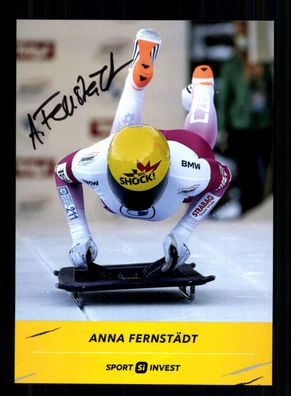 Anna Fernstädt Skeleton Autogrammkarte Original Signiert + A 238698