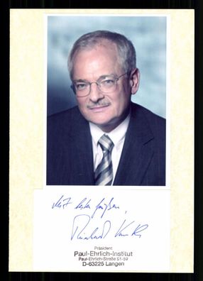 Reinhard Kurth 1942-2014 Leiter Robert Koch Institut Original Signiert + G 42939