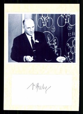 Vladimir Prelog Chemiker Nobelpreisträger 1975 Original Signiert + G 42937