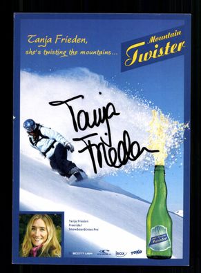 Tanja Frieden Autogrammkarte Snowboard Original Signiert + A 238511