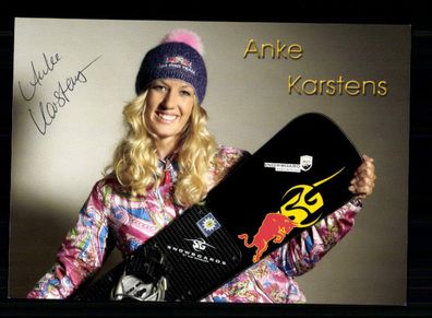 Anke Karstens Autogrammkarte Snowboard Original Signiert + A 238546