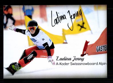 Jenny Ladina Autogrammkarte Snowboard Original Signiert + A 238547