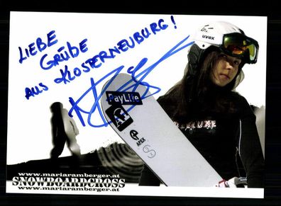 Maria Ramberger Autogrammkarte Snowboard Original Signiert + A 238548