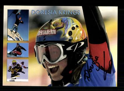 Doresia Krings Autogrammkarte Snowboard Original Signiert + A 238555