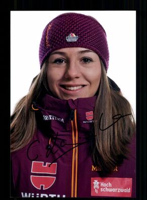 Carolin Langehorst Klein Foto Snowboard Original Signiert + A 238589