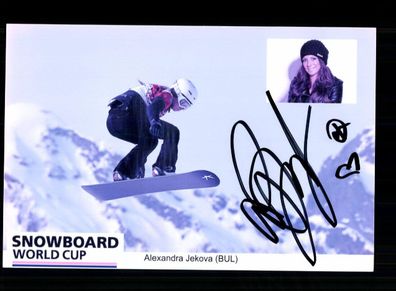 Alexandra Jekova Foto Snowboard Original Signiert + A 238615